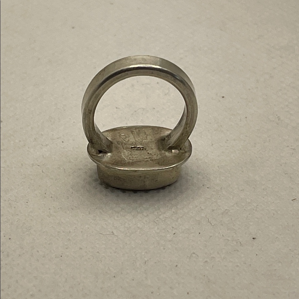 Abalone 925 Sterling Silver Modern Ring - Picture 4 of 5